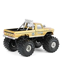 Greenlight Collectibles 1/64 1974 Ford F-250 Monster Truck, Gold Metallic, Bigfoot #1 50th Anniversary