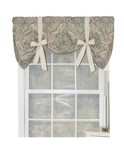 Rlf Home Lady Queen Tailored 100% Cotton with Fully Lined 3" Rod Pocket Valnance for Windows 50" x 20" Multi