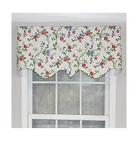 English Ivy Regal Style 3" Rod Pocket Valance 50" x 17" Spring by Rlf Home