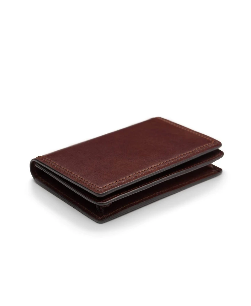 Bosca Men's Wallet, Old Leather Full Gusset 2-Pocket Card Case Wallet with I.d. Window