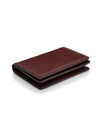 Bosca Men's Wallet, Old Leather Full Gusset 2-Pocket Card Case Wallet with I.d. Window