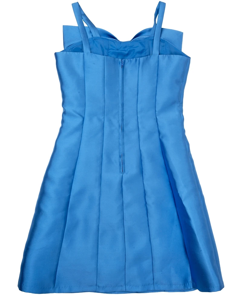 Rare Editions Girls 7-16 Paneled Sleeveless Bow Dress