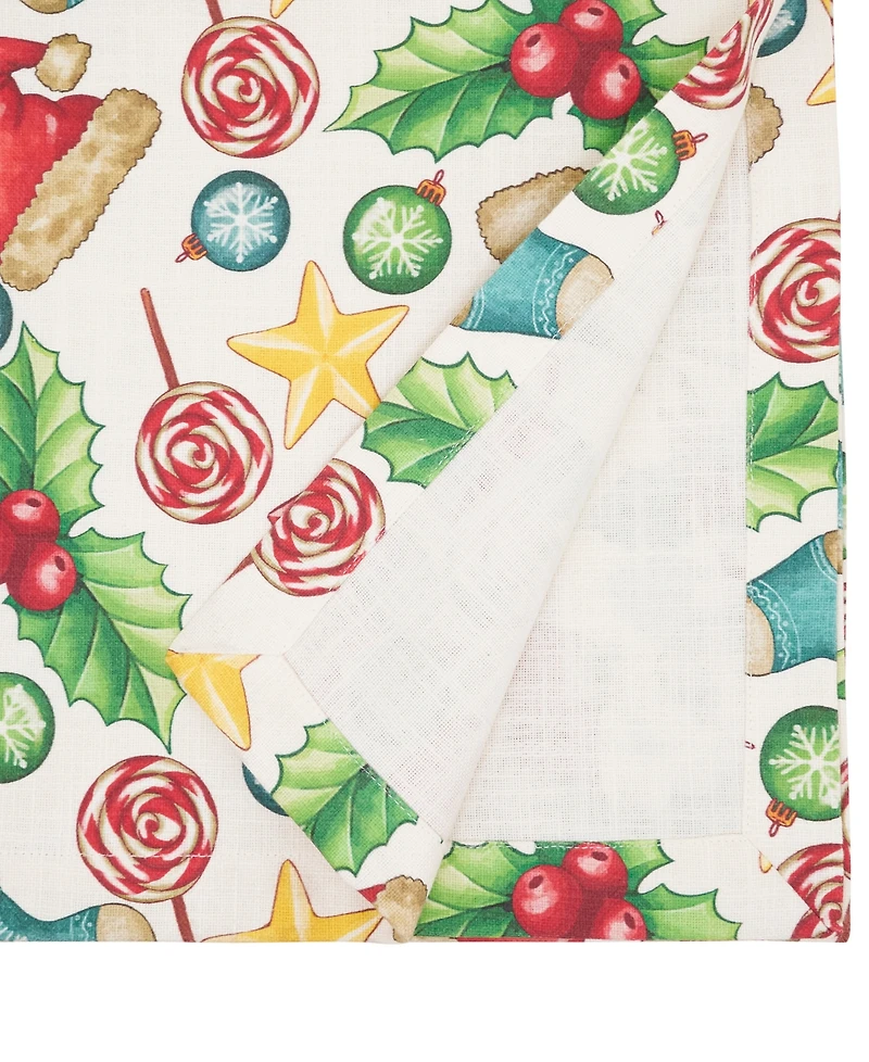 Saro Lifestyle Christmas Table Runner, 14" x 72"