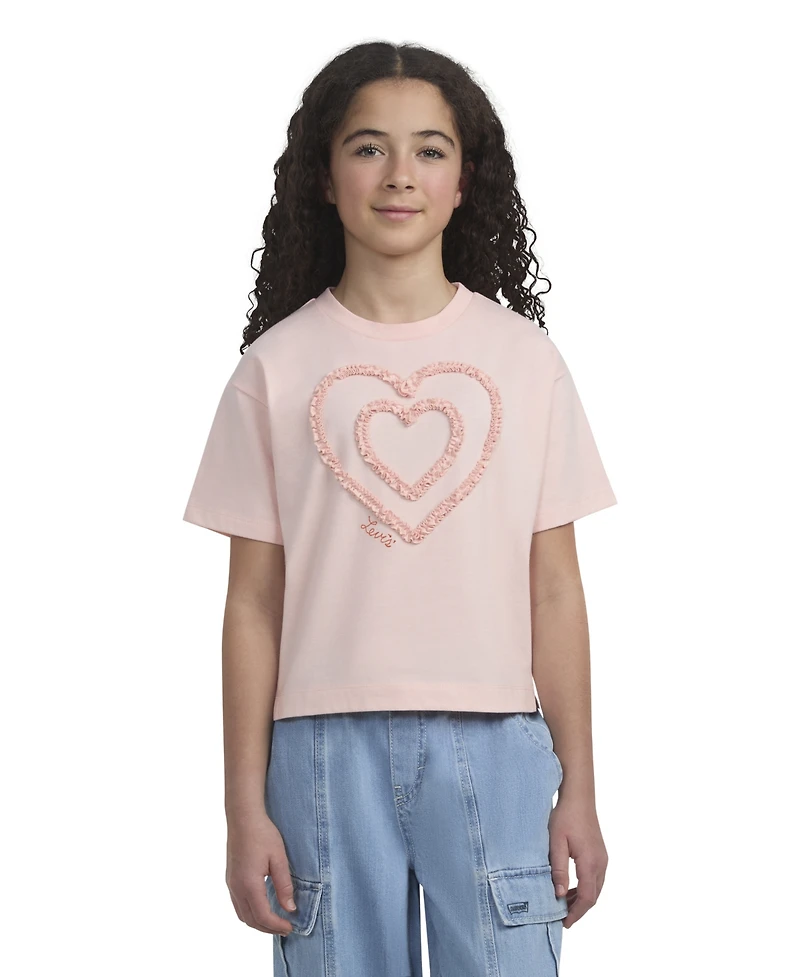 Levi's Girls S-xl Meet and Greet Heart Short-Sleeve T-Shirt