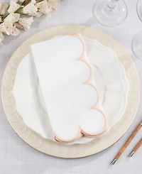 Saro Lifestyle Scalloped Hem Napkin, Set of 4