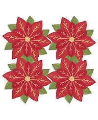 Saro Lifestyle Winter Bloom Placemat, Set of 4