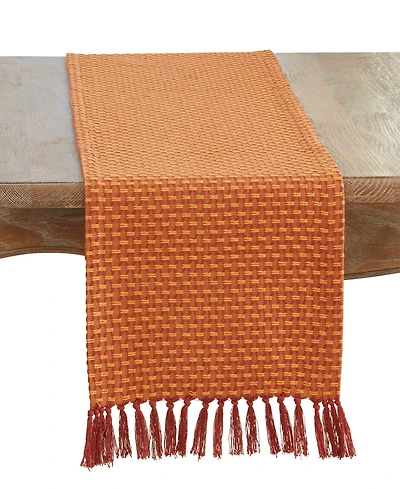 Saro Lifestyle Woven Table Runner, 13" x 72"