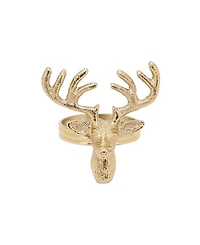 Saro Lifestyle Reindeer Napkin Rings, Set of 4