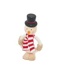 Saro Lifestyle Frosty Smiles Snowman Napkin Ring, Set of 4