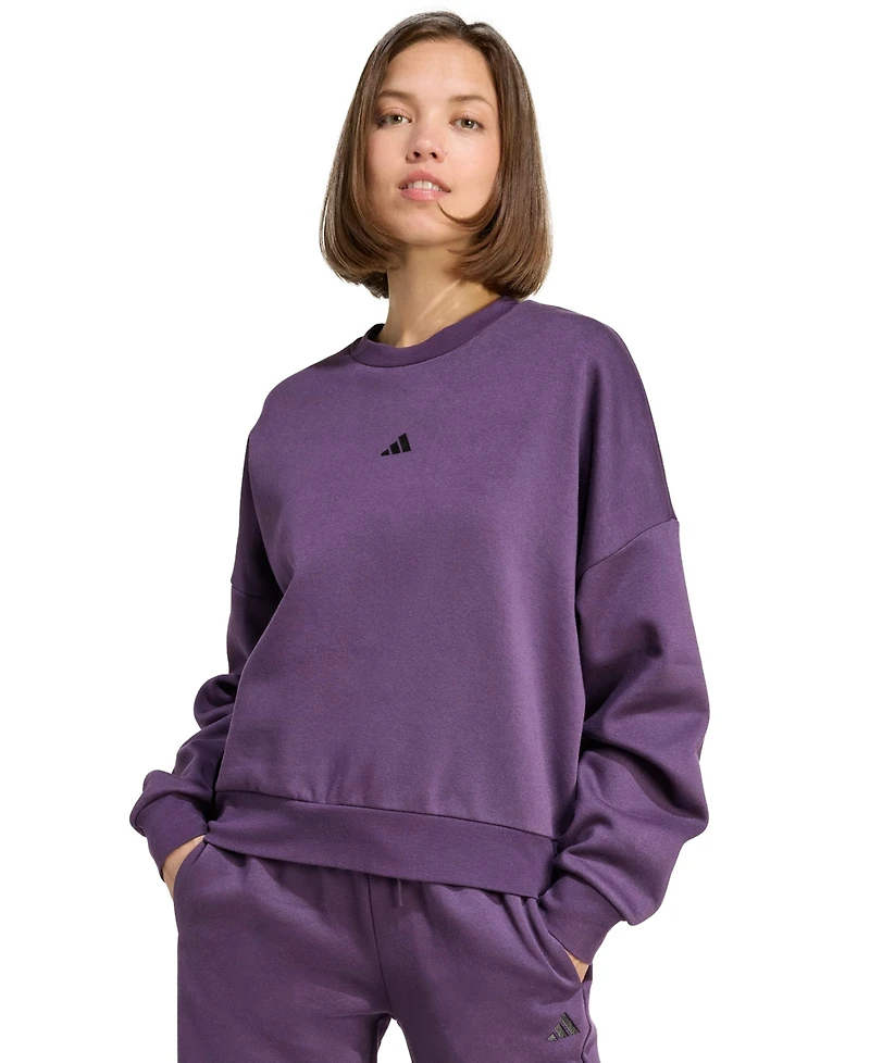 adidas Women's Essentials Crewneck Small-Logo Sweatshirt