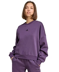 adidas Women's Essentials Crewneck Small-Logo Sweatshirt