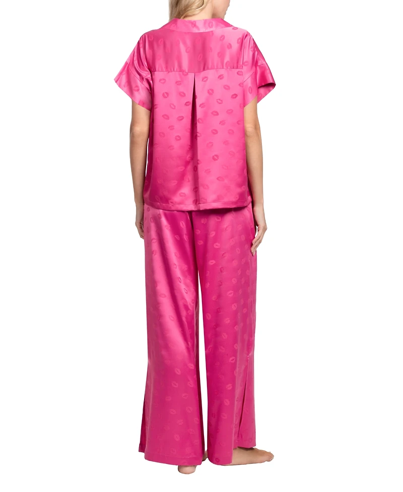Midnight Bakery Women's Sleepwear Cosmic Love Satin Pj Set