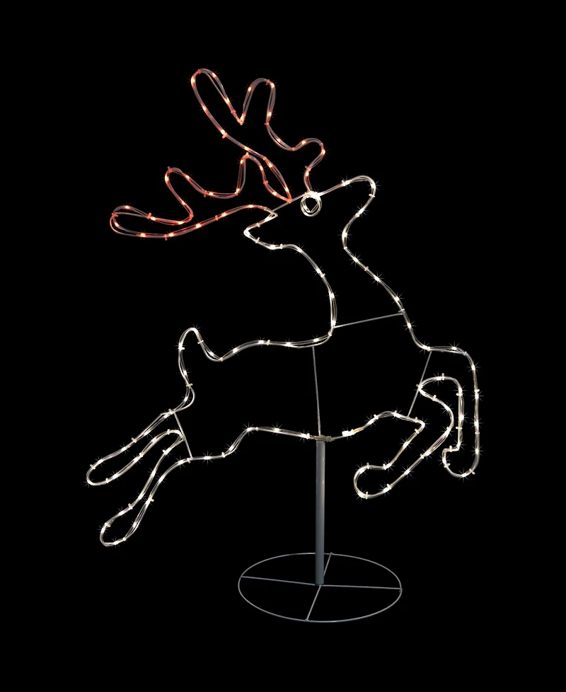 Northlight 36" Lighted Running Reindeer Silhouette Outdoor Christmas Decor