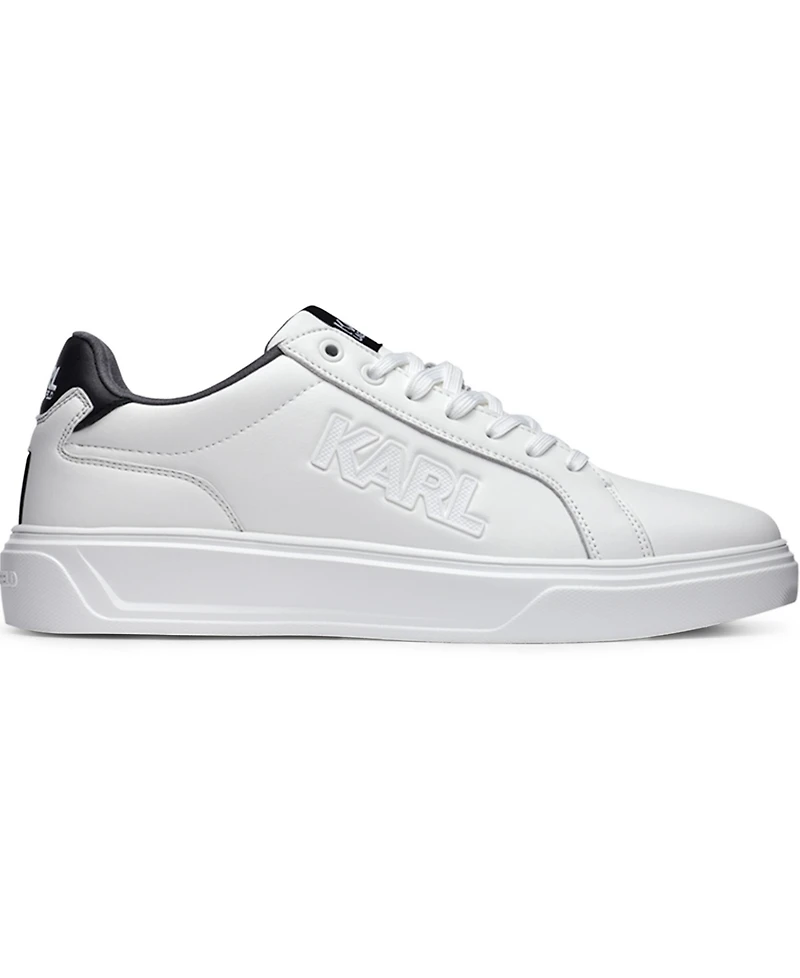 Karl Lagerfeld Paris Men's Leather Side Sneaker