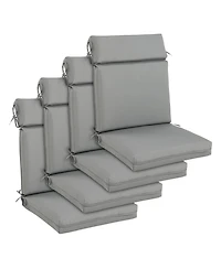 Aoodor 4Pcs Outdoor High Back Dining Chair Cushion Set - 21'' × 44''