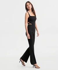 Guess Women's Noel Ponte Waist-Cutout Jumpsuit
