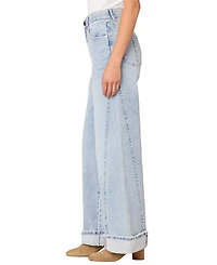 Democracy Petite Solution Skyrise Wide Leg Jeans