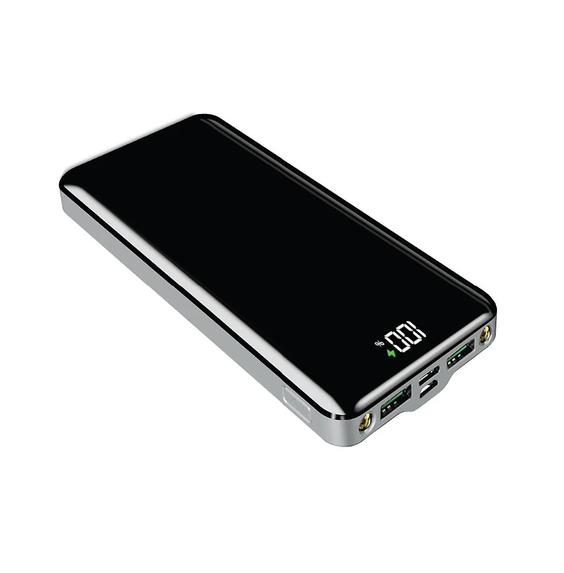 Brookstone 10,000 mAh Pd 20W Ultra Fast Charging Uv Finish power Bank with Lcd Power Display