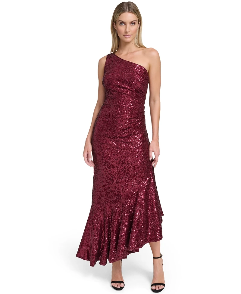Eliza J Women's Social Sequin One Shoulder Dress