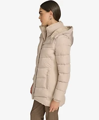 Calvin Klein Women's Lined Hooded Puffer Coat