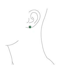 Bling Jewelry Set of 2 2CT Round Cz Solitaire Halo Clip-On Earrings Silver Plated Non-Pierced