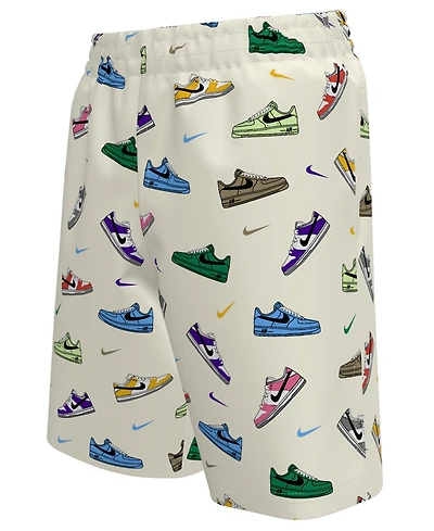 Nike Boys 8-20 Multi Sneaker 7 Volley Novelty Print Swim Trunks