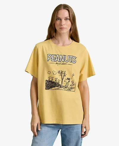Sanctuary Women's Short-Sleeve Peanuts Graphic Tee Top