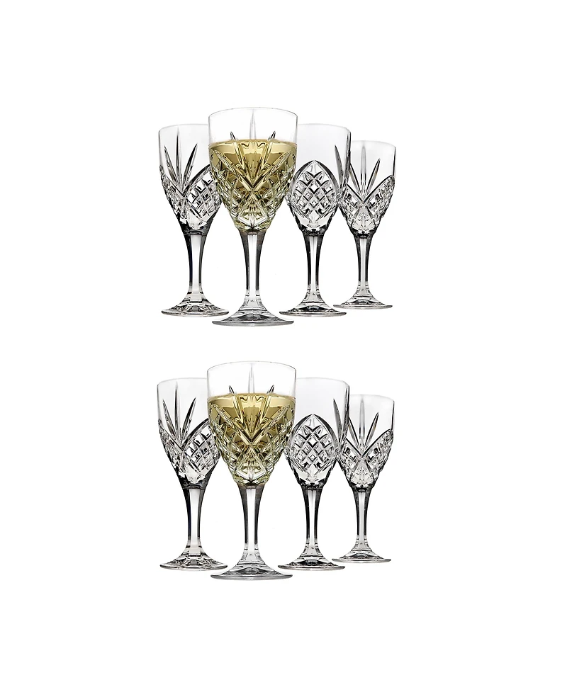 Godinger Dublin Crystal Wine Glasses, Set of 8
