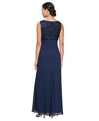 Alex Evenings Women's Empire Waist Long Open Soutache Jacket Dress