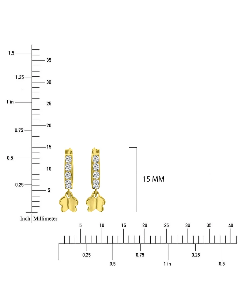 Macy's Cubic Zirconia Butterfly Baby Huggie Earrings