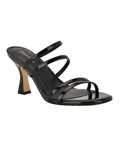 Calvin Klein Women's Jayla Strappy Tapered Heel Sandals
