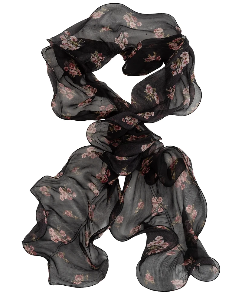 Lauren Ralph Fall Floral Boa Ruffle Scarf
