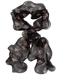 Lauren Ralph Fall Floral Boa Ruffle Scarf