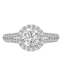 Macy's Diamond Halo Engagement Ring (2 ct. t.w.) in 14K White Gold