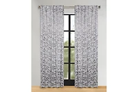 Superior Leaves Modern Bohemian Back Tab Blackout Curtain Set