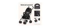 Dream On Me Baby Vista Moonwalk Stroller | Lightweight with Compact Fold Multi-Position Recline Canopy Sun Visor Perfect for trave
