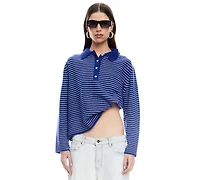 Lioness Women's Mayfair Long-Sleeve Spread Collar Top