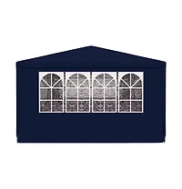 Professional Party Tent with Side Walls 13.1'x29.5' Blue 0.3 oz/ft²