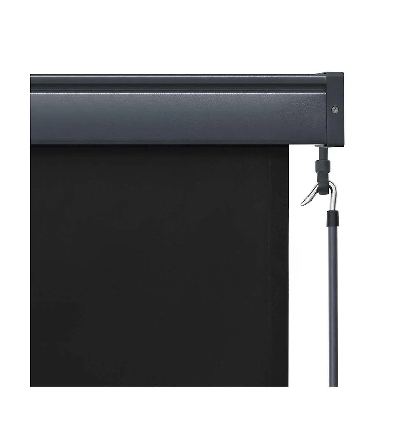 vidaXL Outdoor Roller Blind 63"x98.4" Anthracite