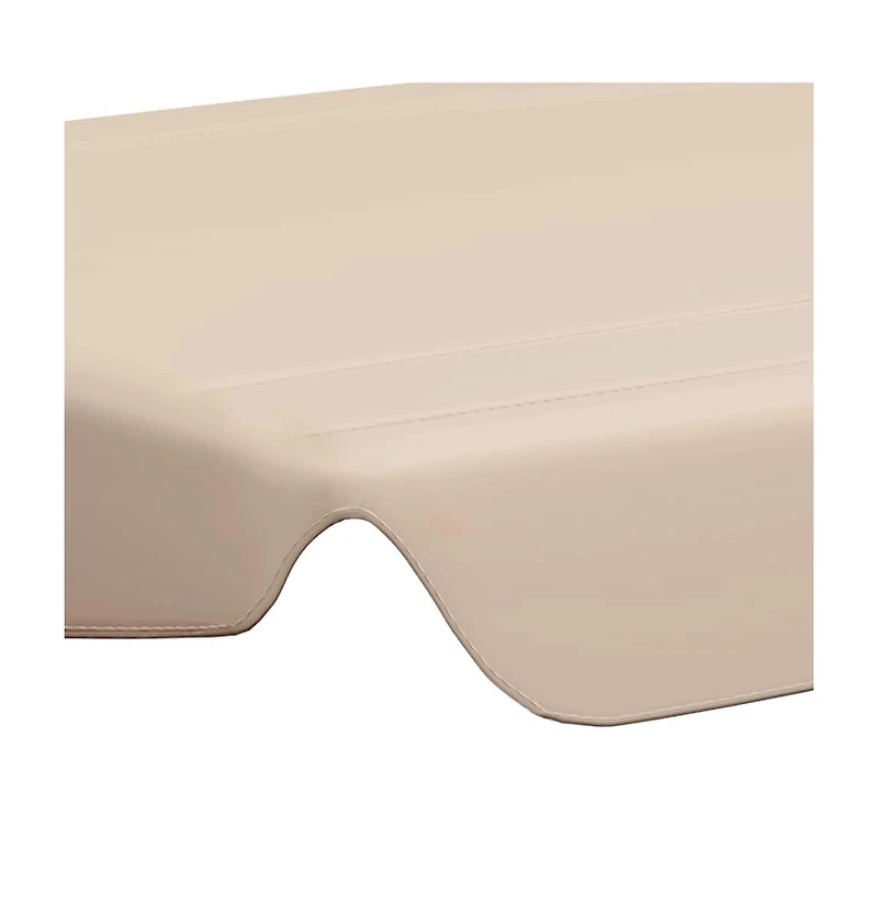 vidaXL Replacement Canopy for Garden Swing Beige 74"/66.1"x57.1"/43.3"