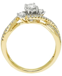 Macy's Diamond 3-Stone Ring (5/8 ct. t.w.) in 14K Yellow Gold