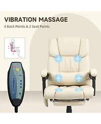 Vinsetto Massage Office Chair, Chair with 6 Vibration Points