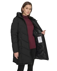 Calvin Klein Women's Lined Hooded Puffer Coat
