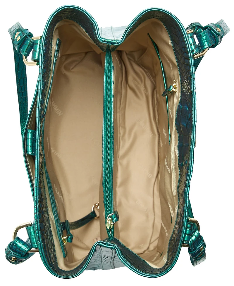 Brahmin Fiora Melbourne Embossed Leather Shoulder Bag