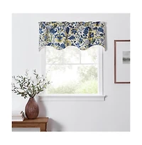 Ellis Curtain Regency Scallop Shaped 3" Rod Pocket Valances for Windows 50" x 15