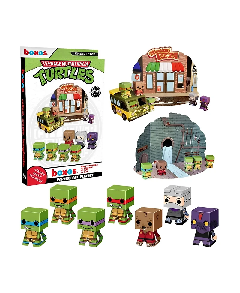 Funko Teenage Mutant Ninja Turtle Papercraft Activity Playset