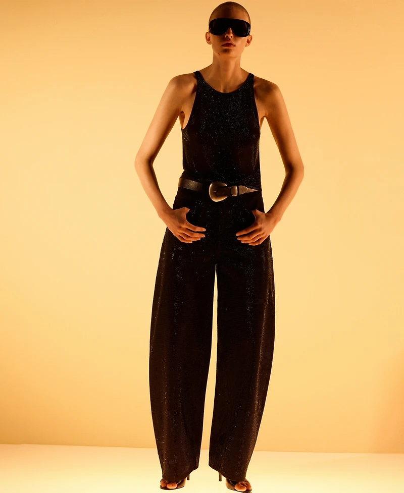 Mango Women's Crystal Halter Top