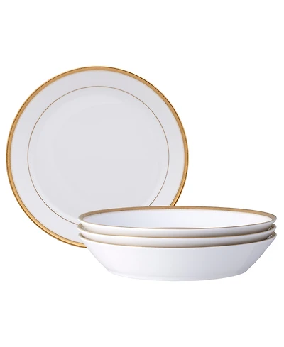 Noritake Charlotta Coupe Dinner Bowls, Set of 4, Service For 4