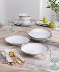 Noritake Raylan Pasta Bowls, Set of 4, Service For 4