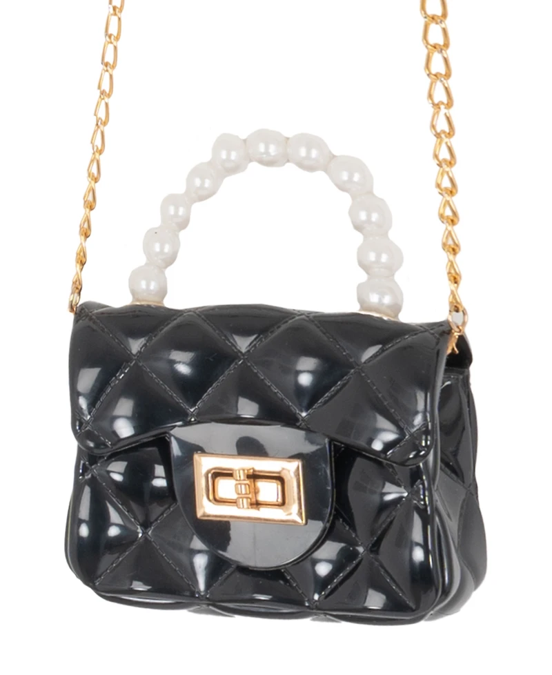 Rare Editions Girls 4T-6X Long-Sleeve Top, Handbag and Pants, 3-Piece Set